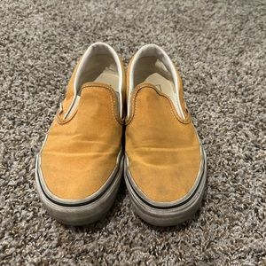 Women’s size 6.5 Light Orange slip on Vans